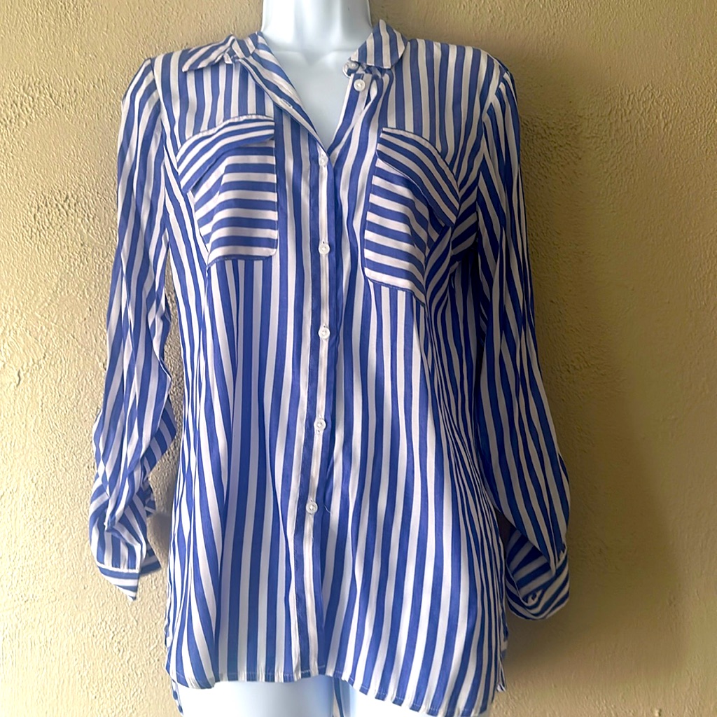 Express Striped Button Down
